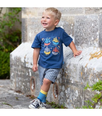 Kite Clothing (Boys) Navy Ship ahoy t-shirt 